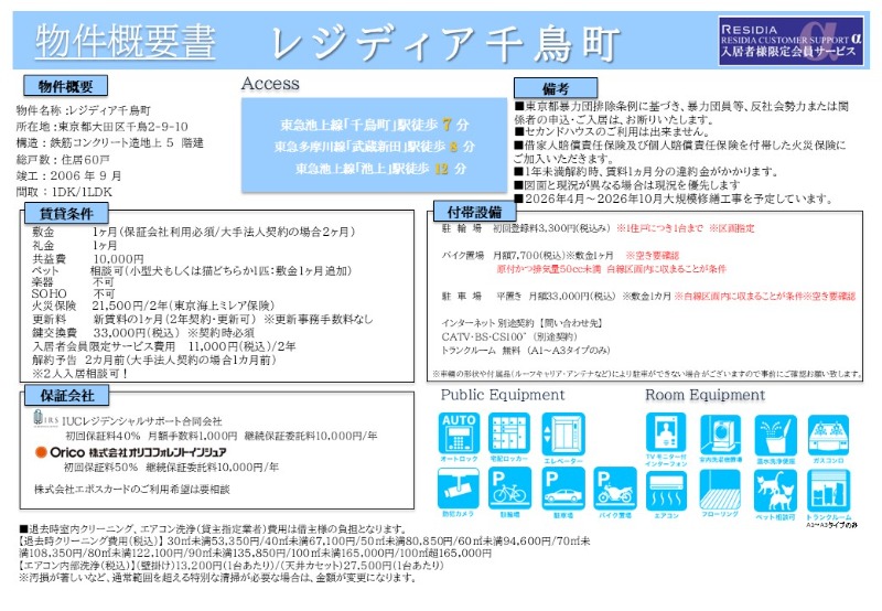 レジディア千鳥町2階 部屋その他