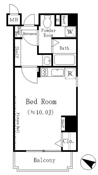 レジディア目黒4階 間取