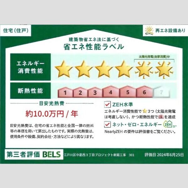 グラナーデ中葛西301号室 BELSマーク(住戸)