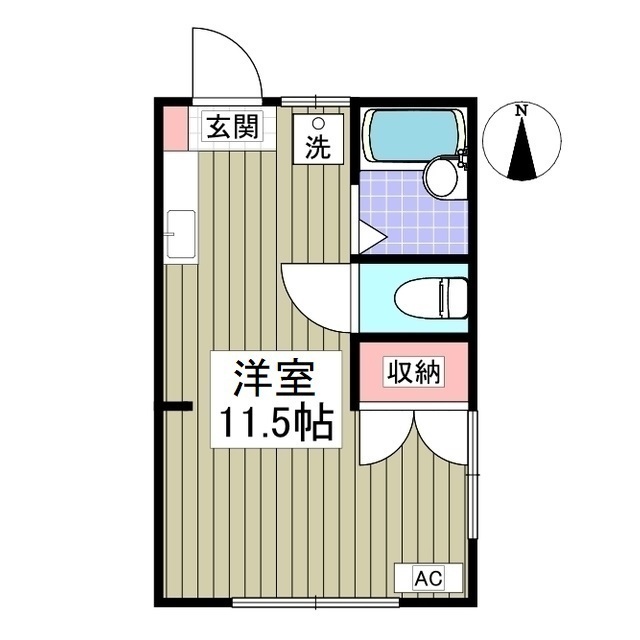 キャプテンズパレス101号室 間取