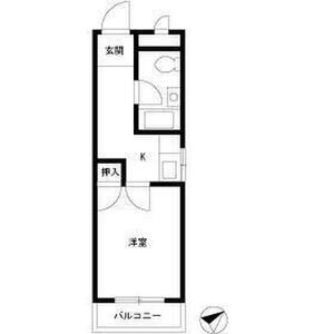 桜ヶ丘ハイム207号室 間取