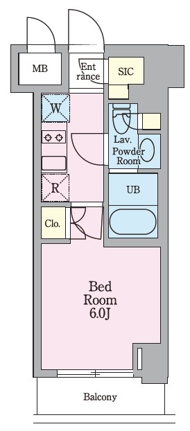 リビオメゾン戸越銀座203号室 間取