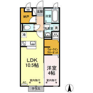 グッドベルテ横浜102号室 間取