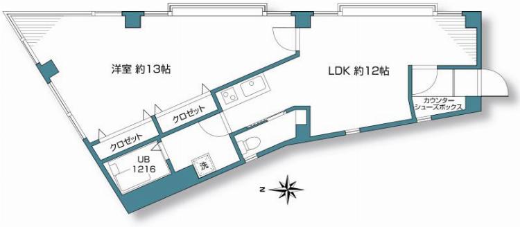 下山ビル3階 間取り図
