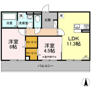 Tomorrow House G302号室 間取