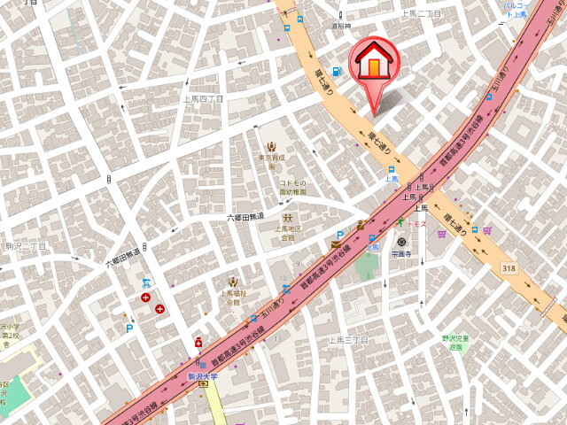 レジディア駒沢大学3階 null