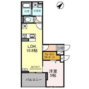 ラポーム北戸田202号室 間取