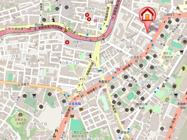 レジディア白金高輪Ⅱ2階 null