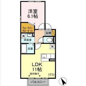 ジュネス205号室 間取