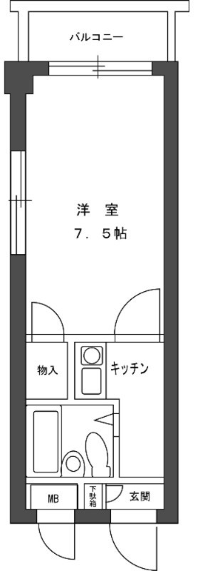 カオパレス１８2階 間取