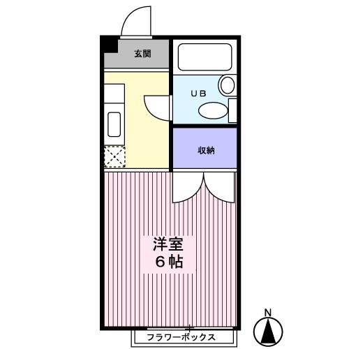 サンハイツ0102号室 間取