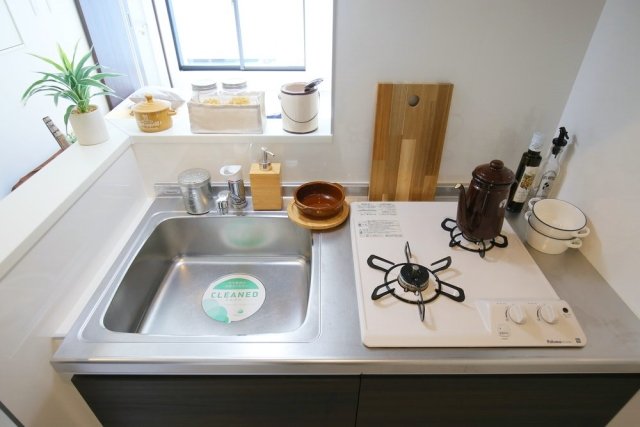 エトワール四谷 2口ガスコンロ※家具・小物はイメージです