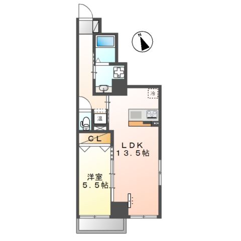 ネオブロッサム1005号室 間取