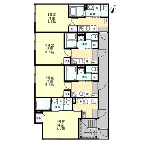 ベイルーム相模原Lino302号室 間取