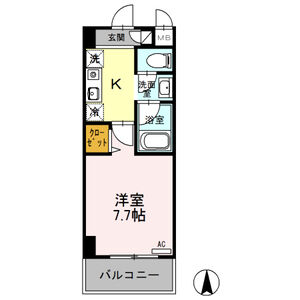 クリエール吉川105号室 間取