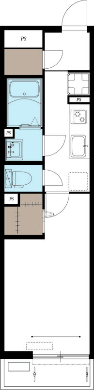 ヴィラ立場4階 間取