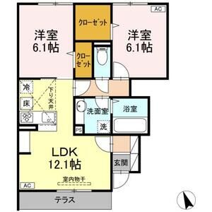 芝久保翠亭102号室 間取