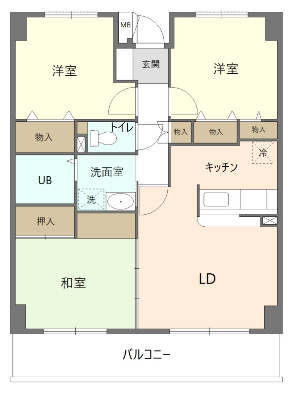 サンコリエＳ4階 間取