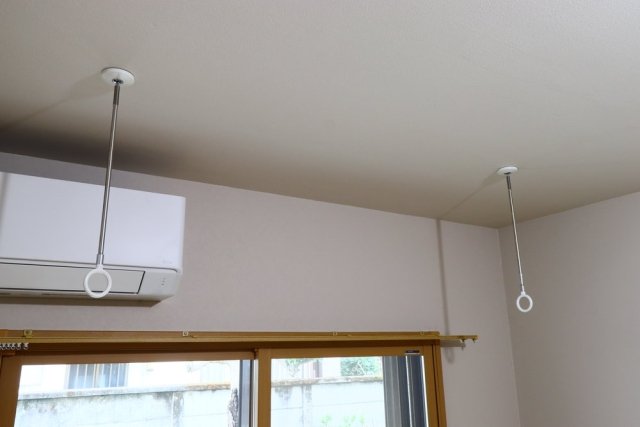 土屋コーポ1階 室内物干し