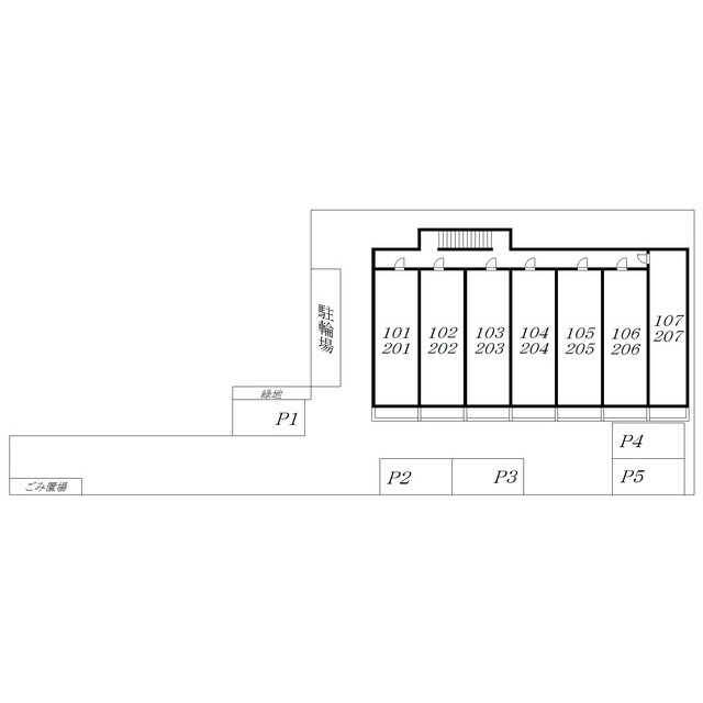 wisteria204号室 外観