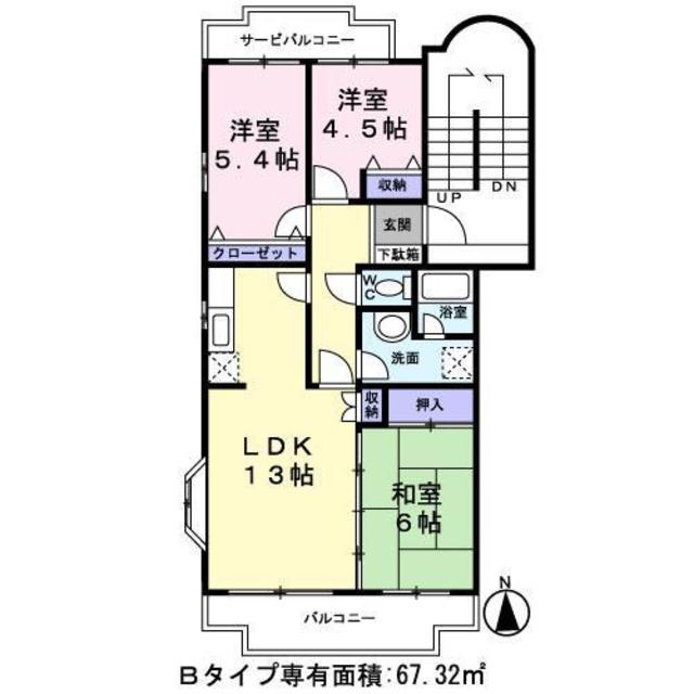 ビューテラスパティオ0201号室 間取