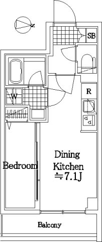 ラフィスタ蒲田南Ⅱ413号室 間取