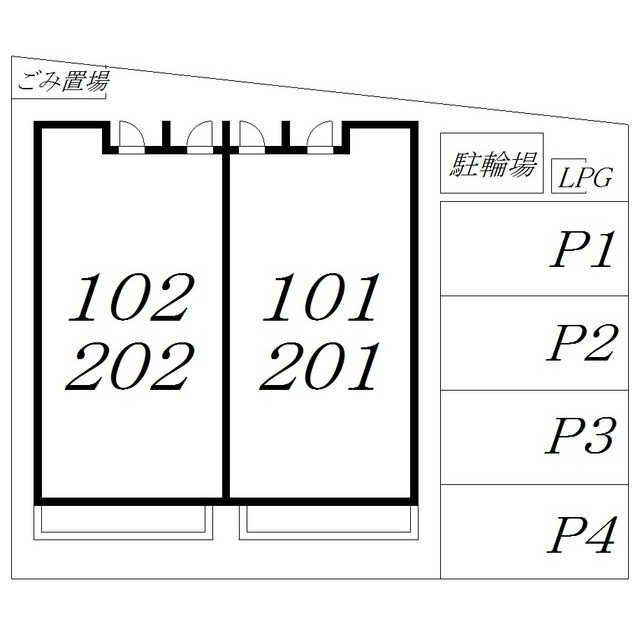 アムール Bonheur201号室 外観