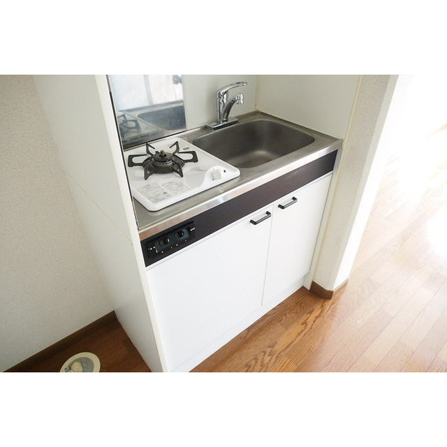 矢政コーポ202号室 1口コンロ付キッチン