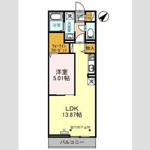 グランチェスタ浦和美園303号室 間取