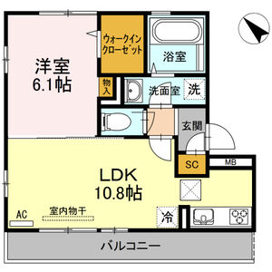 Carpe lux105号室 間取