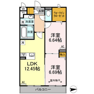 Miwastage302号室 間取
