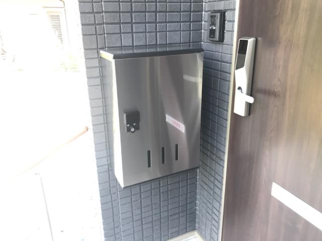 川口市大字安行領根岸　アパート新築工事 宅配ボックス（イメージ）