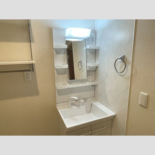 ライフマンションA・B　B203号室 洗面所　洗髪洗面化粧台