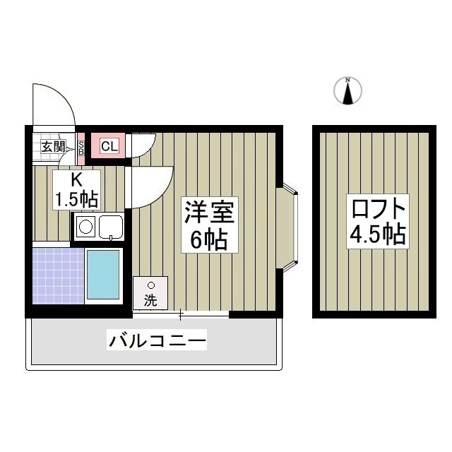 ブラウン第2101号室 間取