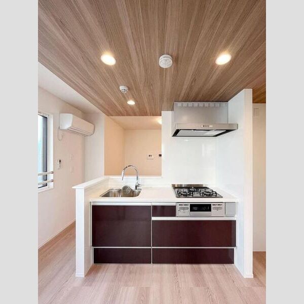 グラナーデ扇Ⅰ　C301号室 キッチン☆グリル付き三口コンロ☆