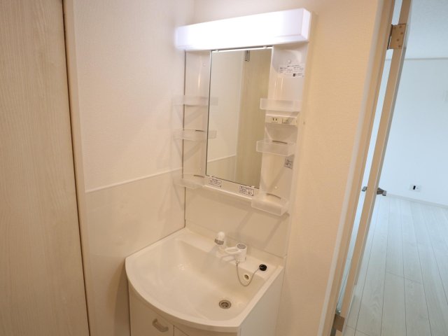 ランウェイ34R105号室 独立洗面台シャワーヘッド付き