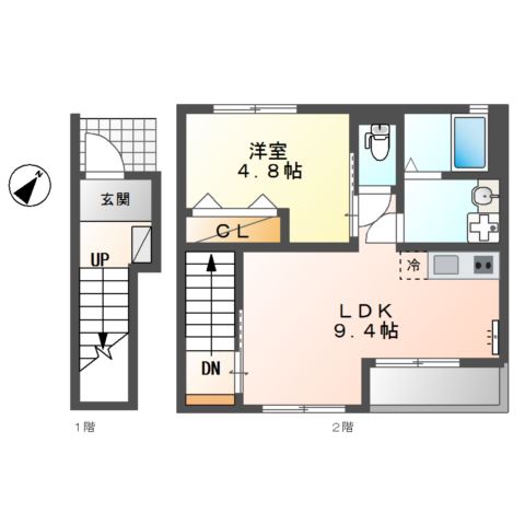 Ivy Field Ⅰ (アイヴィー フィールド ワン)202号室 間取