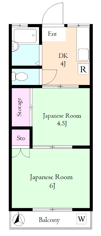 ハイム矢作2階 間取