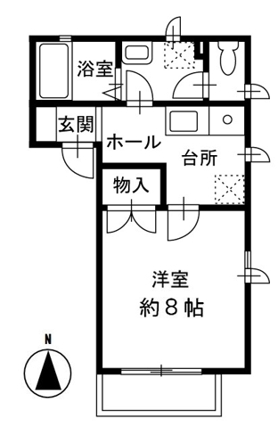メゾンフレール1階 間取