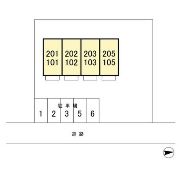 メデアージュ・エイ102号室 ☆外観パース☆