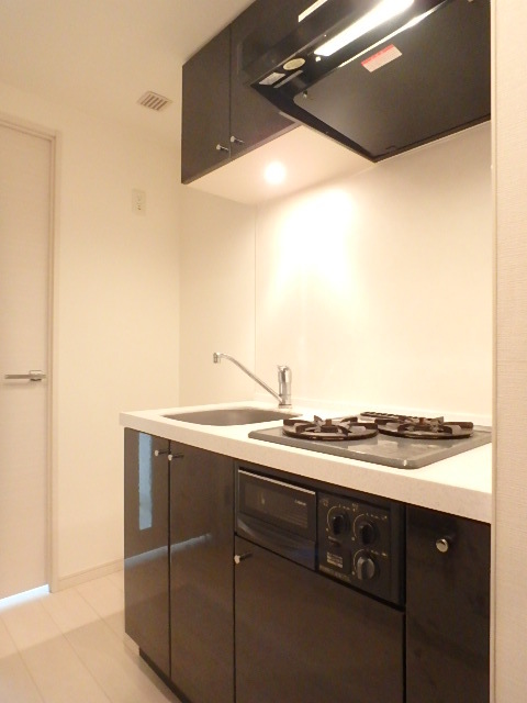 グランド・ガーラ代々木参宮橋3階 グリル付き2口ガスコンロ