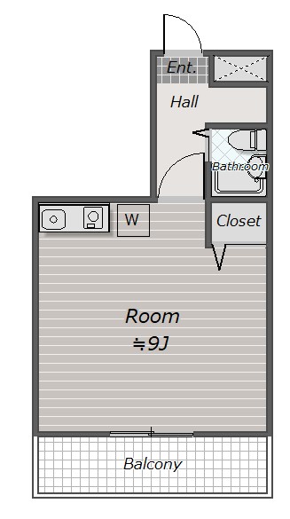 グランピア湘南205号室 間取
