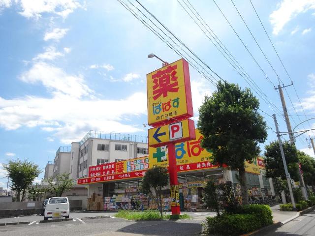 グリーンモール どらっぐぱぱす西竹の塚店まで601ｍ