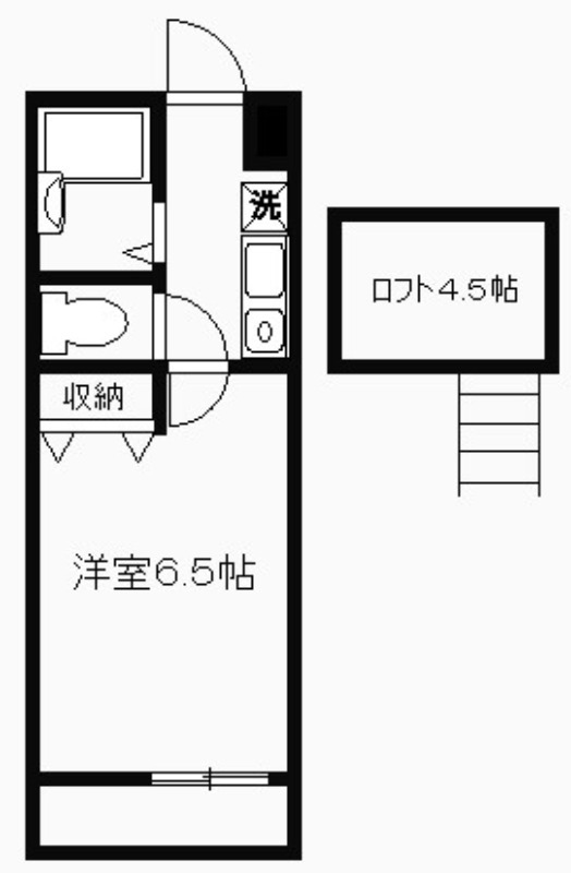 カーサフローラＢ1階 間取