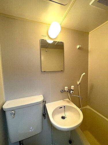 和光ハイツ2階 洗面ボウル(3点UB)　※同タイプ別部屋2023.4撮影