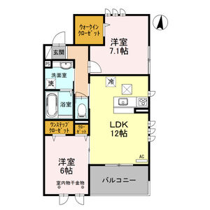 クレスト川口101号室 間取