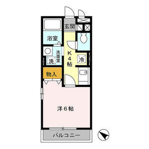 プリムヴェールJ308号室 間取