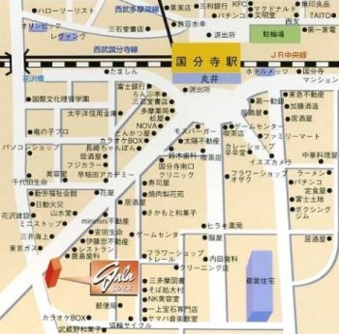 ガラ・ステージ国分寺4階 案内図♪