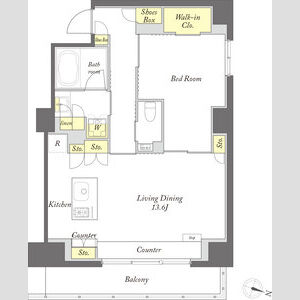 プライムメゾン森下WEST307号室 間取