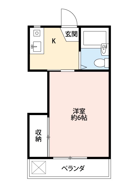 パル元住吉2階 ※間取りはイメージです。